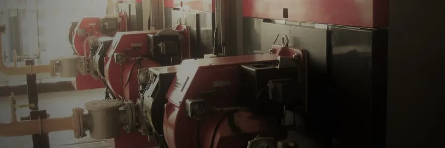 Interior of industrial boilerhouse